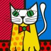 Romero Britto Cat Diamond Paintings