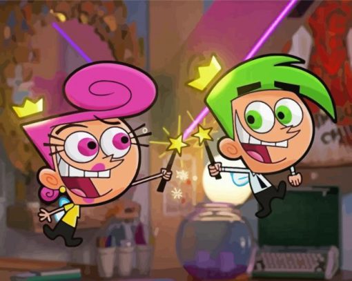 The Fairly OddParents Characters Diamond Paintings