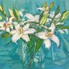 White Lilies Art Diamond Paintings