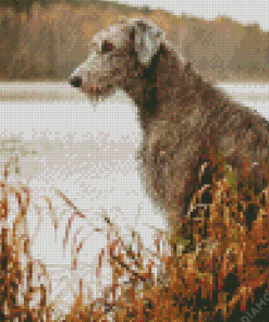 Wolfhound Dog Animal Diamond Paintings