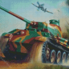 World War II Military Tank Diamond Paintings