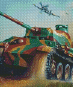 World War II Military Tank Diamond Paintings