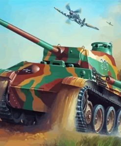 World War II Military Tank Diamond Paintings