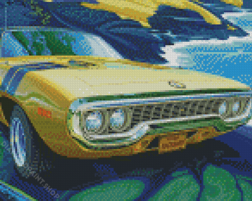 Aesthetic 1971 Road Runner Art Diamond Paintings