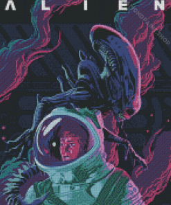 Aesthetic Alien Movie Diamond Paintings