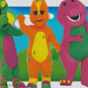 Aesthetic Barney And Friends Diamond Paintings