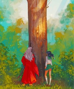 Aesthetic Kagome Higurashiand Inuyasha Diamond Paintings