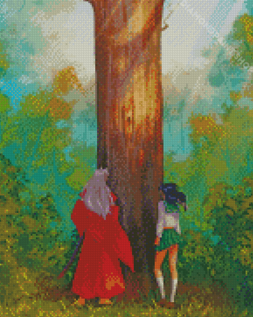 Aesthetic Kagome Higurashiand Inuyasha Diamond Paintings