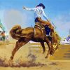 Aesthetic Bucking Bronco Art Diamond Paintings