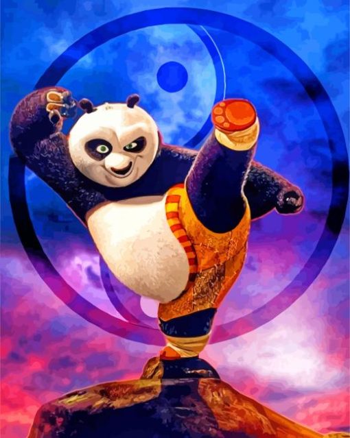 Aesthetic Kung Fu Panda Diamond Paintings