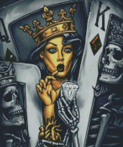 Aesthetic Skull King And Queen Diamond Paintings