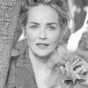 Black And White Sharon Stone Diamond Paintings