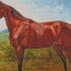 Brown Vintage Horse Diamond Paintings