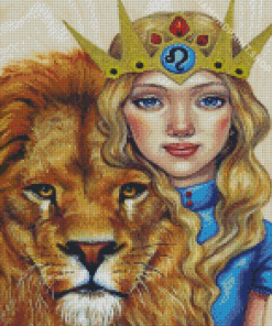 Cute Leo Girl Diamond Paintings