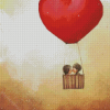 Cute Romantic Hot Air Balloon Diamond Paintings