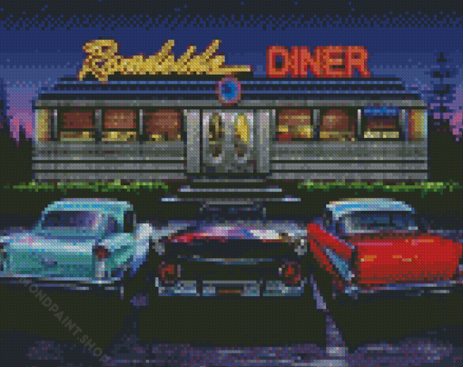 Dinners And Cars Diamond Paintings