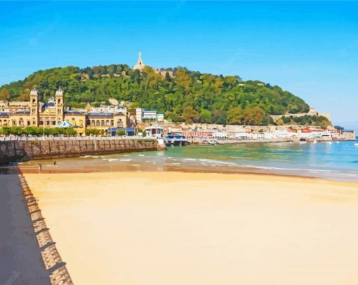 Donostia San Sebastian Beach Diamond Paintings