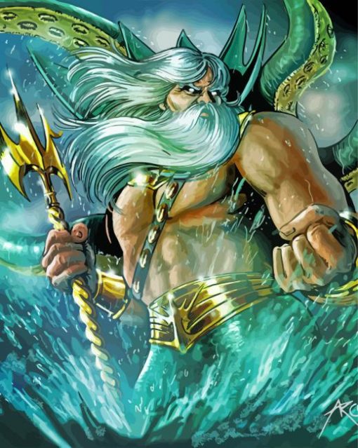 Fantasy King Neptune Diamond Paintings