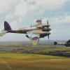 Flying De Havilland Mosquito Diamond Paintings