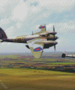 Flying De Havilland Mosquito Diamond Paintings