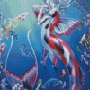 Mermaid Coy Fish Illustration Diamond Paintings