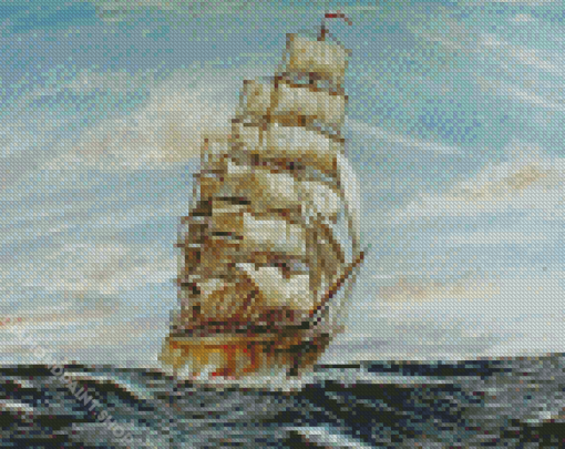 Square Rigged Ship Sophicles Diamond Paintings