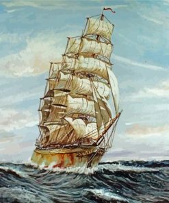 Square Rigged Ship Sophicles Diamond Paintings