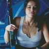 Warrior Michelle Rodriguez Diamond Paintings