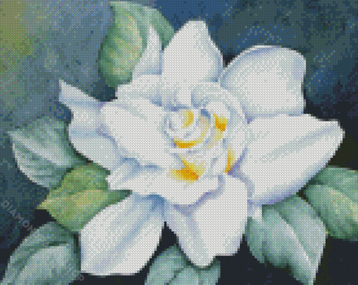 White Gardenia Flower Diamond Paintings