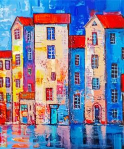 Abstract Buildings Art Diamond Paintings