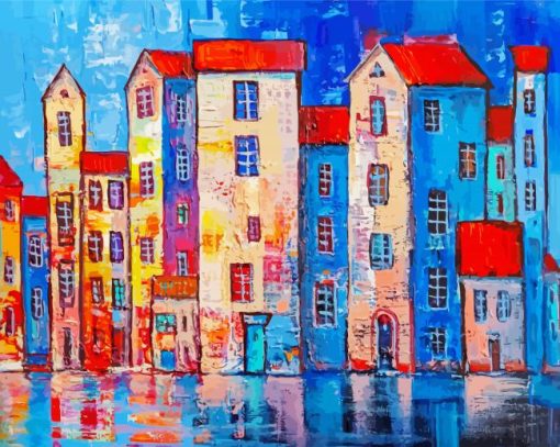 Abstract Buildings Art Diamond Paintings