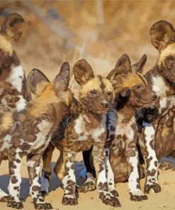 African Hunting Dogs Diamond Paintings