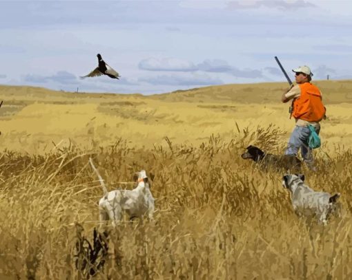 Bird Hunting Artwork Diamond Paintings