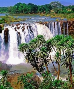 Blue Nile Falls In Ethiopia Diamond Paintings