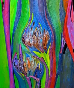 Close Up Rainbow Eucalyptus Tree Diamond Paintings