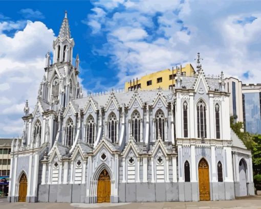 Colombia Ermita Church Diamond Paintings