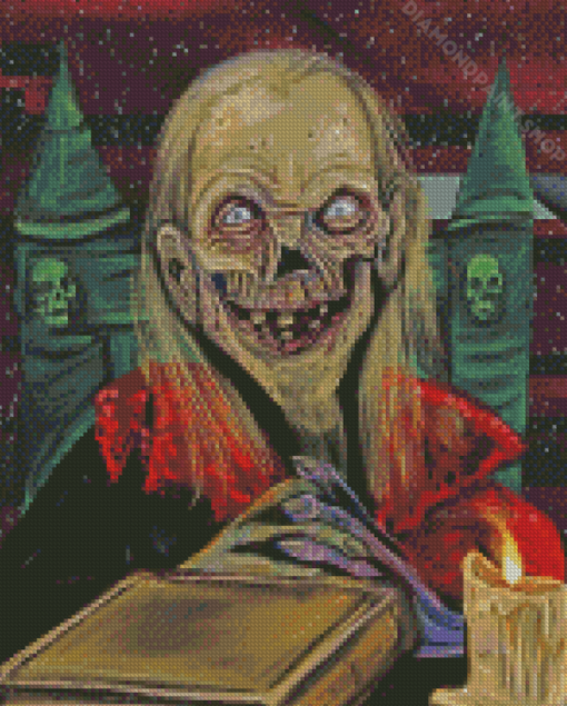 Crypt Keeper And Old Book Art Diamond Paintings