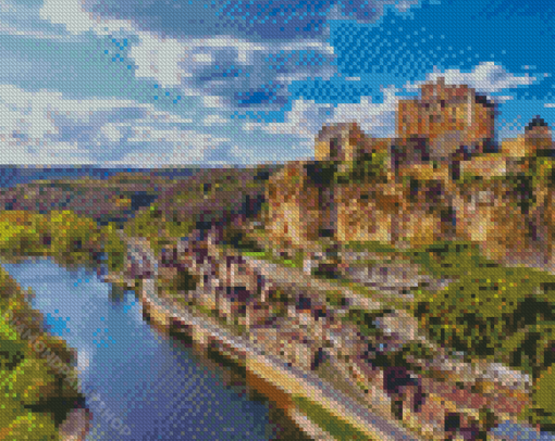 Dordogne France Buildings Diamond Paintings