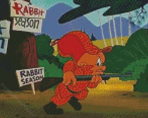 Elmer Fudd Character Diamond Paintings