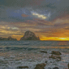 Es Vedra Island At Sunset Diamond Paintings