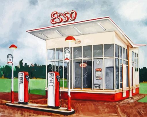 Esso Station Diamond Paintings