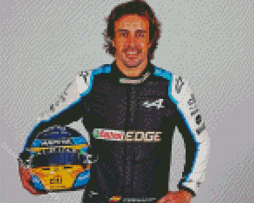 Fernando Alonso Motorsports Racing Driver Diamond Paintings