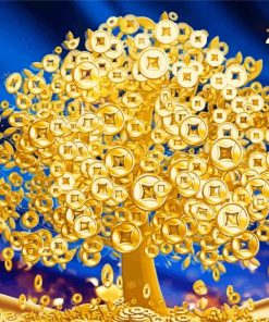 Golden Money Tree Diamond Paintings