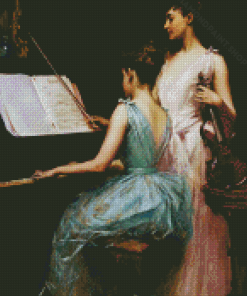 Irving Ramsay Wiles The Sonata Diamond Paintings