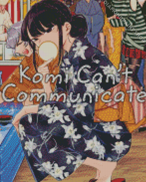 Komi Cant Communicate Manga Poster Diamond Paintings