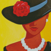 Lady In Hat Diamond Paintings