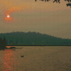 Loon Lake Sunset Diamond Paintings