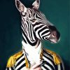 Mr Zebra Portrait Diamond Paintings