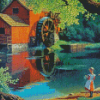 Old Mill By Paul Detlefsen Diamond Paintings