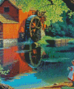 Old Mill By Paul Detlefsen Diamond Paintings